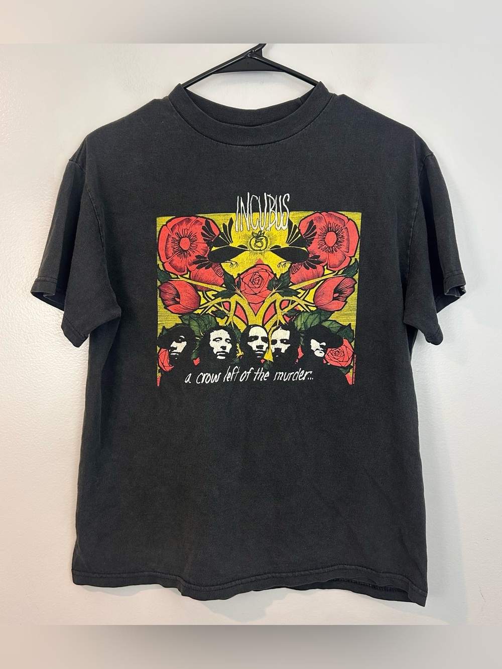Vintage Incubus 2004 A Crow Left of the Murder Black T-Shirt Size Medium